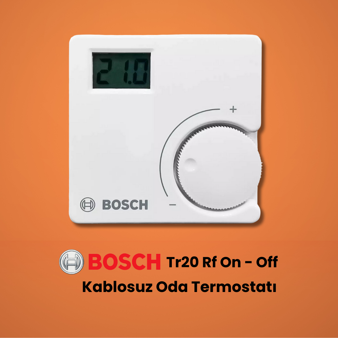 Bosch TR20 RF Kablosuz Oda Termostatı - Montaj Dahil